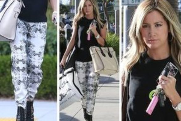 Biało-czarny look Ashley Tisdale (FOTO)