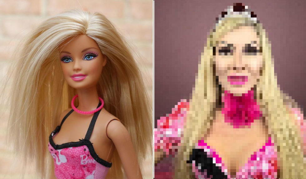Kobieta upodabnia się do lalki. Teraz marzy o idealnym nosie Barbie Kobieta upodabnia się do lalki. Teraz marzy o idealnym nosie Barbie