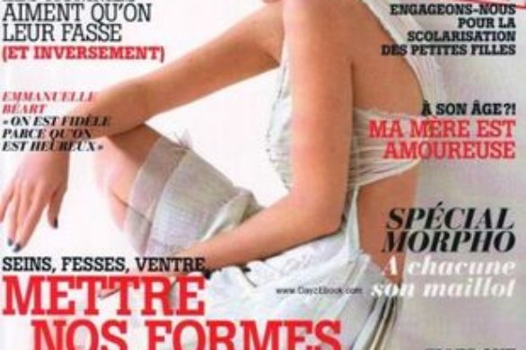 Emmanuelle Béart  na okładce Marie Claire