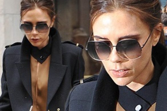 Victoria Beckham w płaszczu ze swojej kolekcji (FOTO)