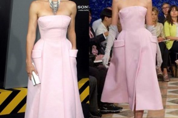 Jessica Biel w sukni Christiana Diora