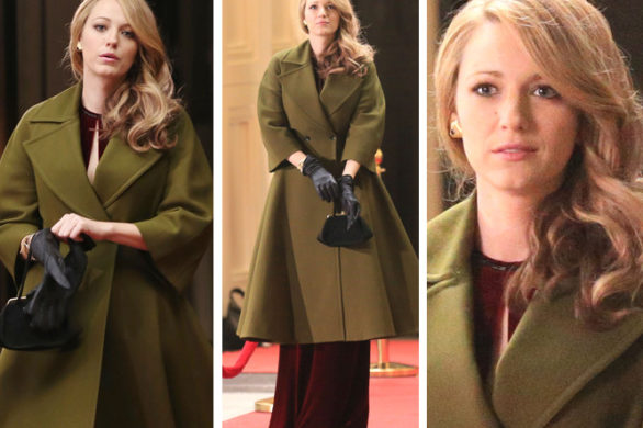 Blake Lively w zielonym płaszczu Gucci (FOTO)