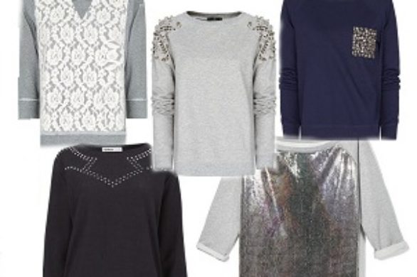 Przegląd bluz z błyszczącymi aplikacjami