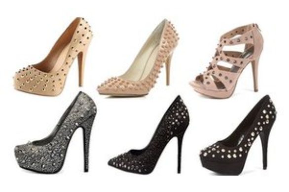 Wieczorowe buty z ćwiekami