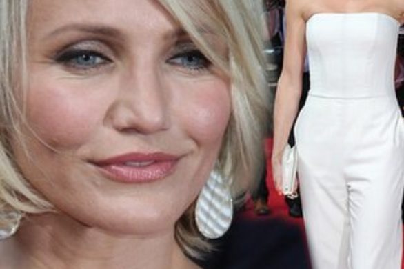 Cameron Diaz w białym kombinezonie