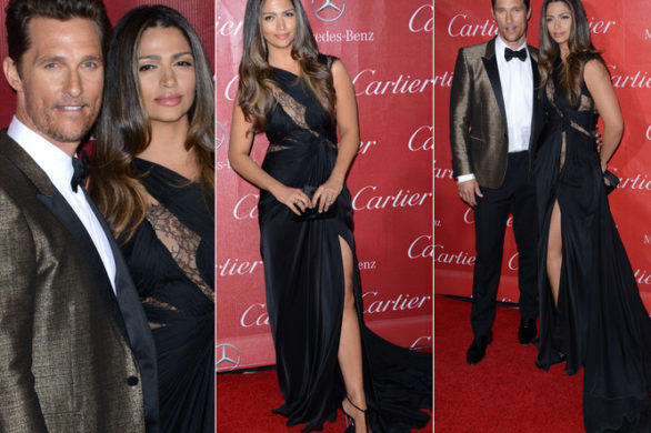 Camila Alves w sukni z trenem na festiwalu w Palm Spring