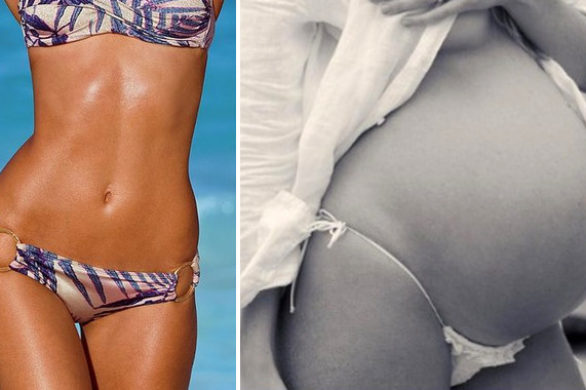 Ten Aniołek Victoria’s Secret ma wyjątkowo duży ciążowy brzuszek (FOTO)