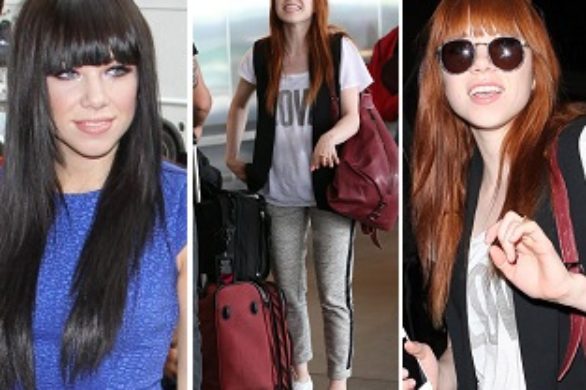 Carly Rae Jepsen w rudych włosach