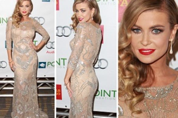 Carmen Electra w złotej sukni (FOTO)