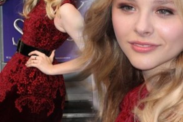 Bordowy look w wydaniu Chloe Moretz (FOTO)