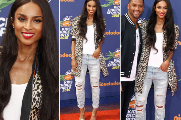 Ciara na Kid’s Choice Awards w dziurawych jeansach