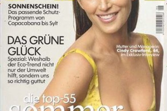 Cindy Crawford w niemieckim wydaniu Elle