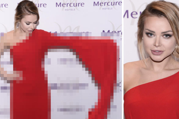 Na poprawę humoru: Ola Ciupa walczy z sukienką na czerwonym dywanie (FOTO)