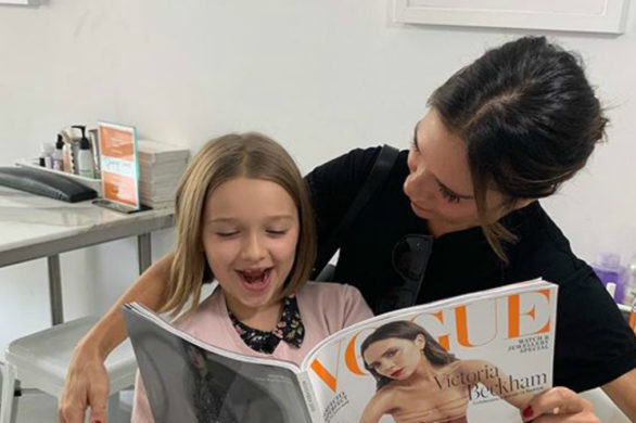 7-letnia Harper Beckham poddała się dziwnym zabiegom kosmetycznym