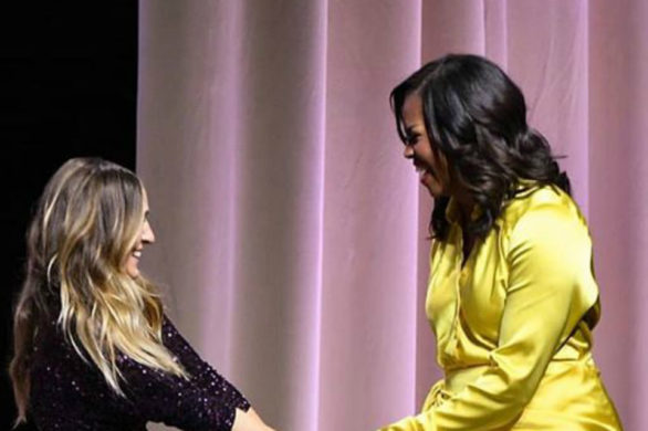 Wszyscy oszaleli na punkcie brokatowych kozaków Michelle Obamy od Balenciagi!