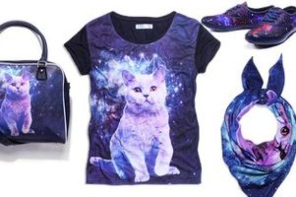 Kosmiczne koty w kolekcji marki Cropp