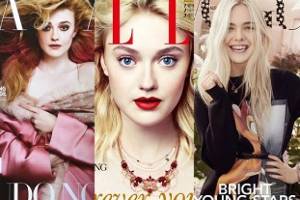 Elle Fanning vs Dakota Fanning na wrześniowych okładkach