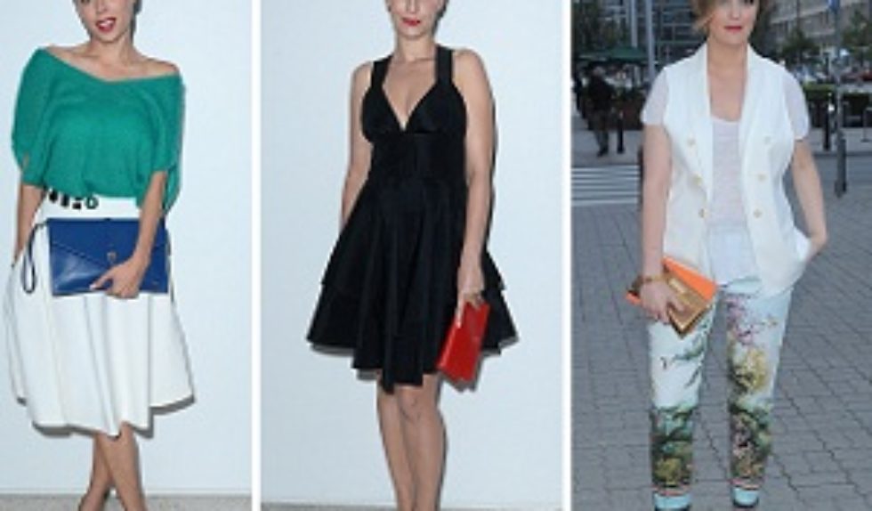 Stylizacje celebrytek na pokazie marki Deni Cler