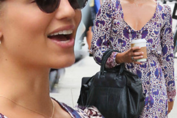 Dianna Agron w maxi sukience