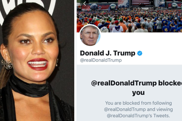 HIT! Donald Trump zablokował Chrissy Teigen na Twitterze (FOTO)