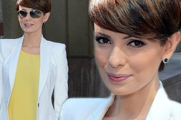 Dorota Gardias w białej marynarce