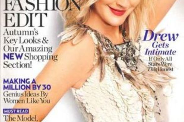 Dwie okładki z Drew Barrymore