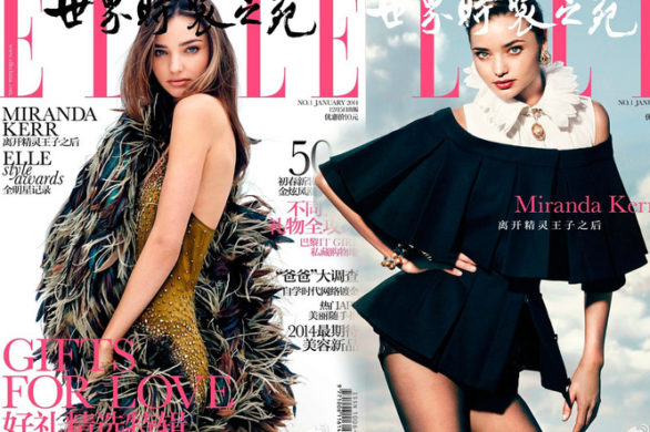 Miranda Kerr na dwóch okładkach Elle (FOTO)