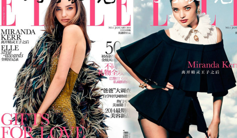 Miranda Kerr na dwóch okładkach Elle (FOTO)