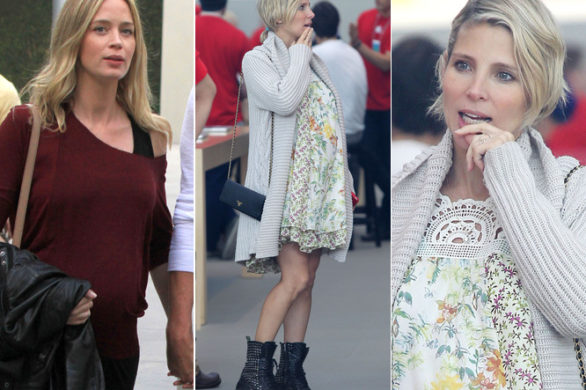 Ciążowe stylizacje Elsy Pataky i Emily Blunt (FOTO)
