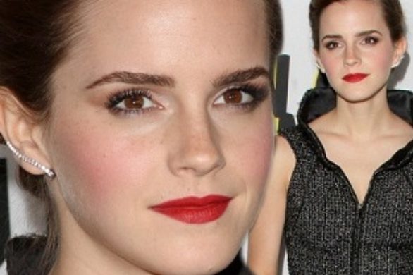 Emma Watson w szarej sukience Chanel
