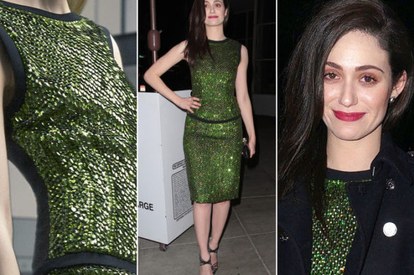 Emmy Rossum w cekinowej kreacji od Antonio Berardi