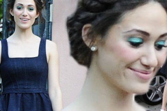 Emmy Rossum w sukience z baskinką