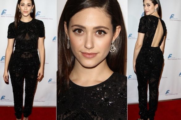Emmy Rossum w czarnym zestawie Naeem Khan (FOTO)