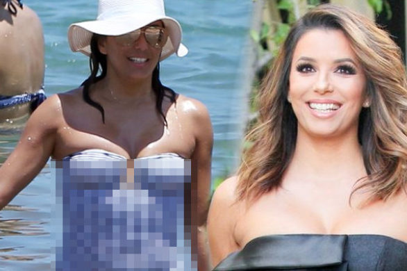 O nie! W tym stroju kąpielowym Eva Longoria wygląda naprawdę źle! (FOTO)