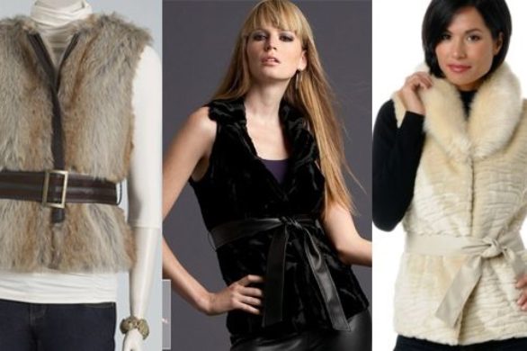 Elle lansuje futrzane kamizelki