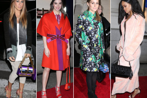 Fantastyczne stylizacje gwiazd na otwarciu butiku Fendi