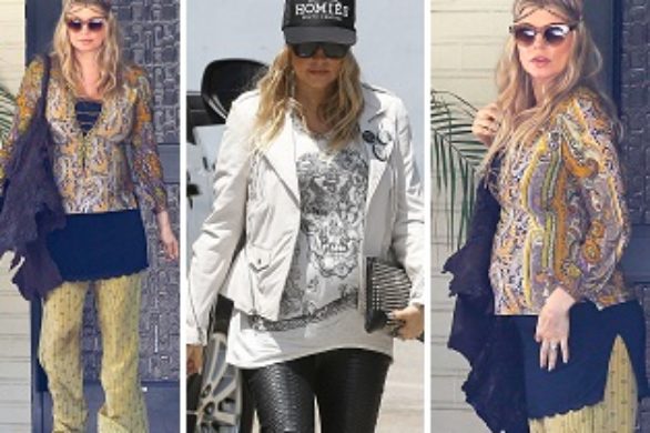 Dwa ciążowe zestawy Fergie