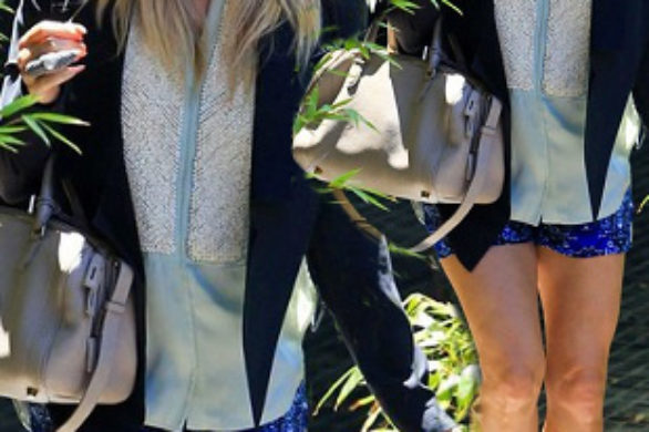 Fergie w ogromnym kapeluszu