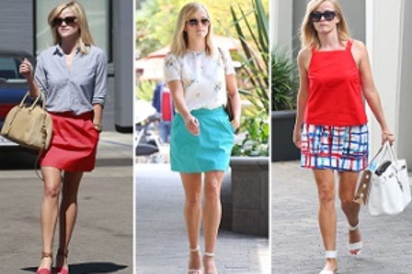 Reese Witherspoon uwielbia kolorowe mini (FOTO)