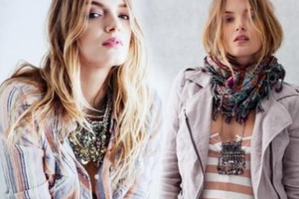 Lily Donaldson w grudniowym katalogu Free People
