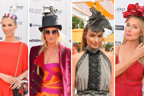 Dziwne nakrycia głów gwiazd na imprezie w Gałkowie (FOTO)