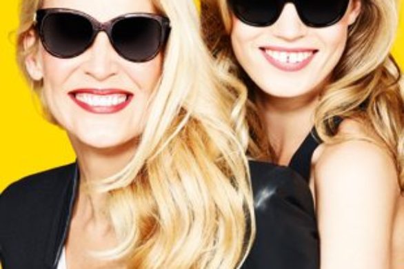 Georgia May Jagger i Jerry Hall w kampanii okularów