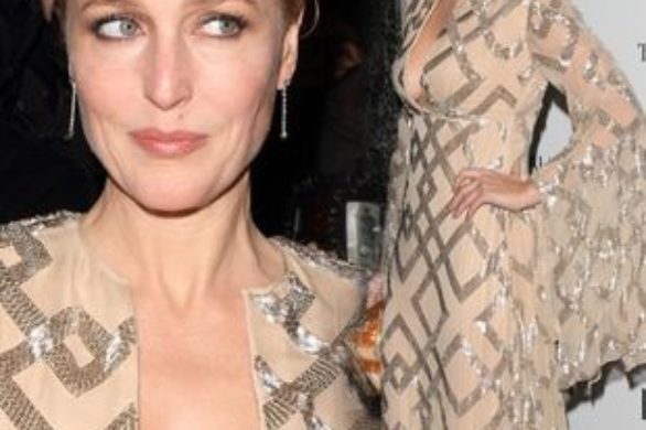 Gillian Anderson nie boi się błyszczeć (FOTO)