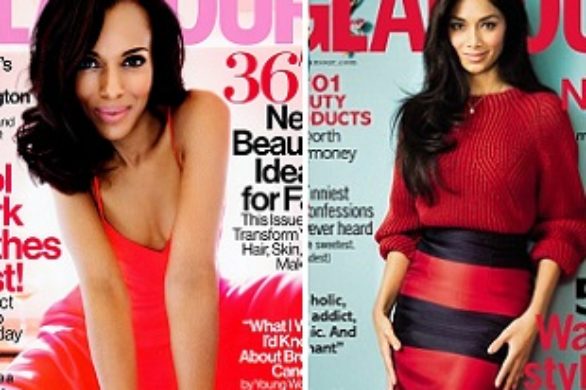 Kerry Washington vs Nicole Scherzinger na okładkach Glamour