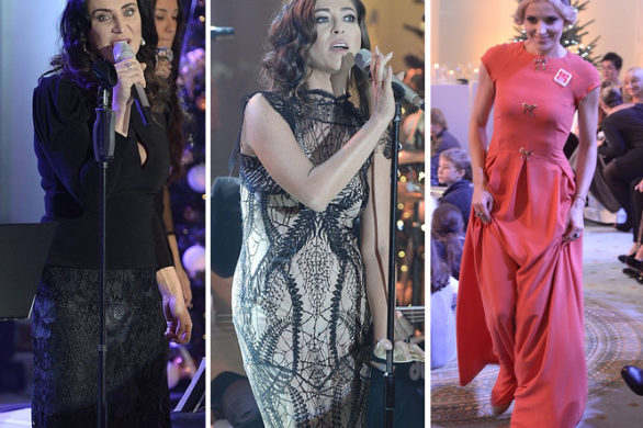 Kreacje gwiazd na Kolędowaniu w Pałacu Prezydenckim