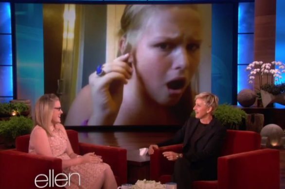 13-latka ze spalonymi włosami u Ellen DeGeneres