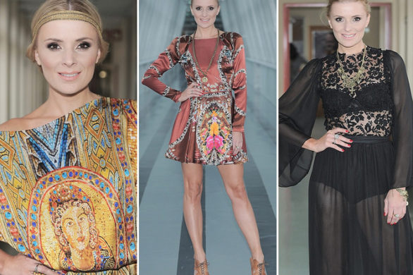 Halina Młynkova w tej samej sukience co Paulina Krupińska