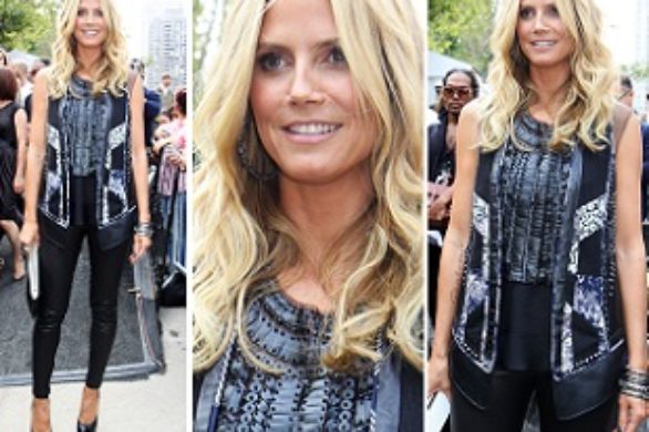 Heidi Klum w skórzanych spodniach (FOTO)