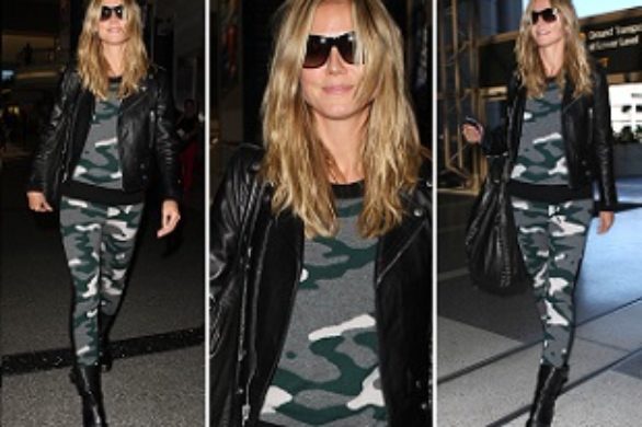 Heidi Klum w zestawie moro (FOTO)