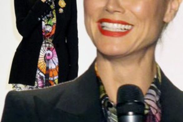 Heidi Klum w kombinezonie z szerokimi nogawkami (FOTO)